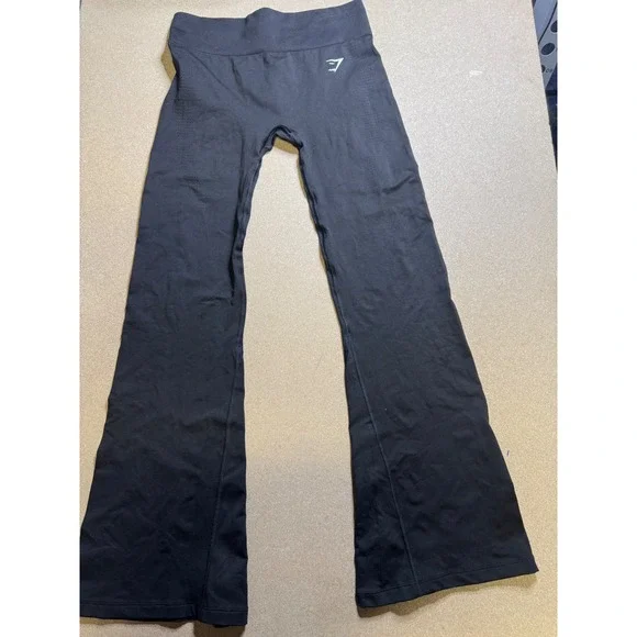Gymshark Black High‎ Waist Seamless Flare Leggings Womens XL Extra Large - Picture 6 of 8